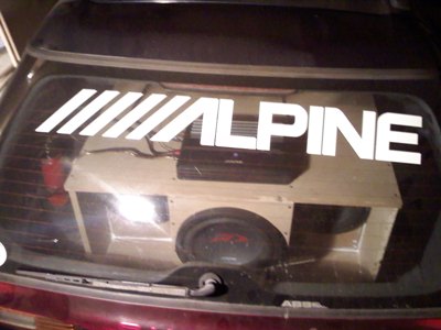 Alpine sticker and the subs!